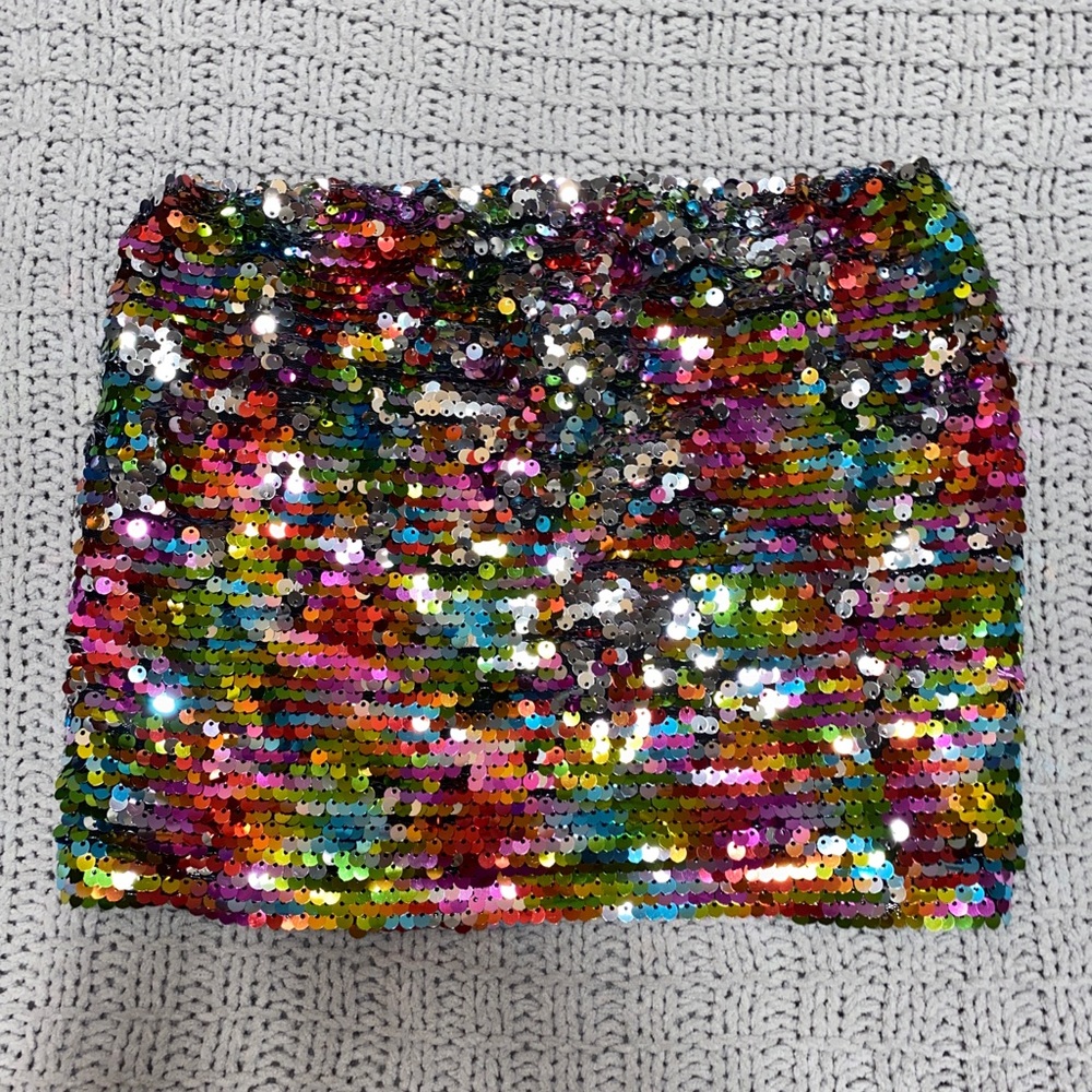 Sequin tube top